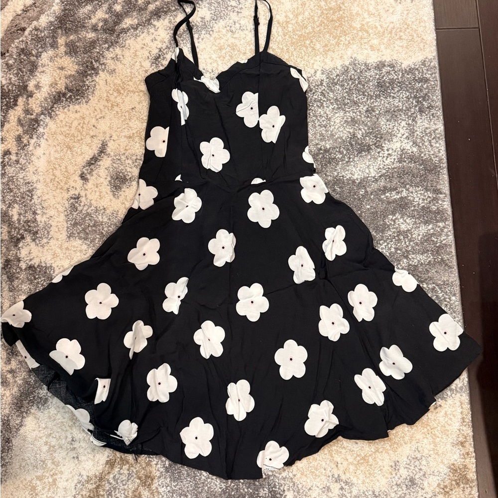Cotton On Black and White Floral Dress